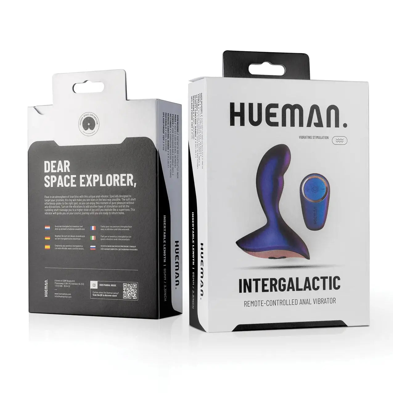 Hueman Intergalactic Remote Anal Vibrator - Purple - Probe