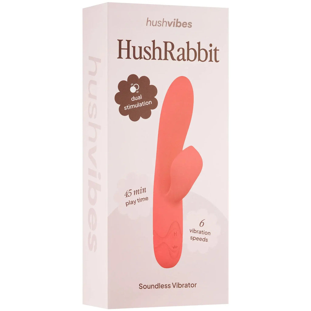HushRabbit Soundless Vibrator - Coral