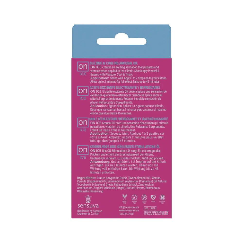 5mL / 0.17 fl. oz. ON Ice Buzzing & Cooling Arousal Oil