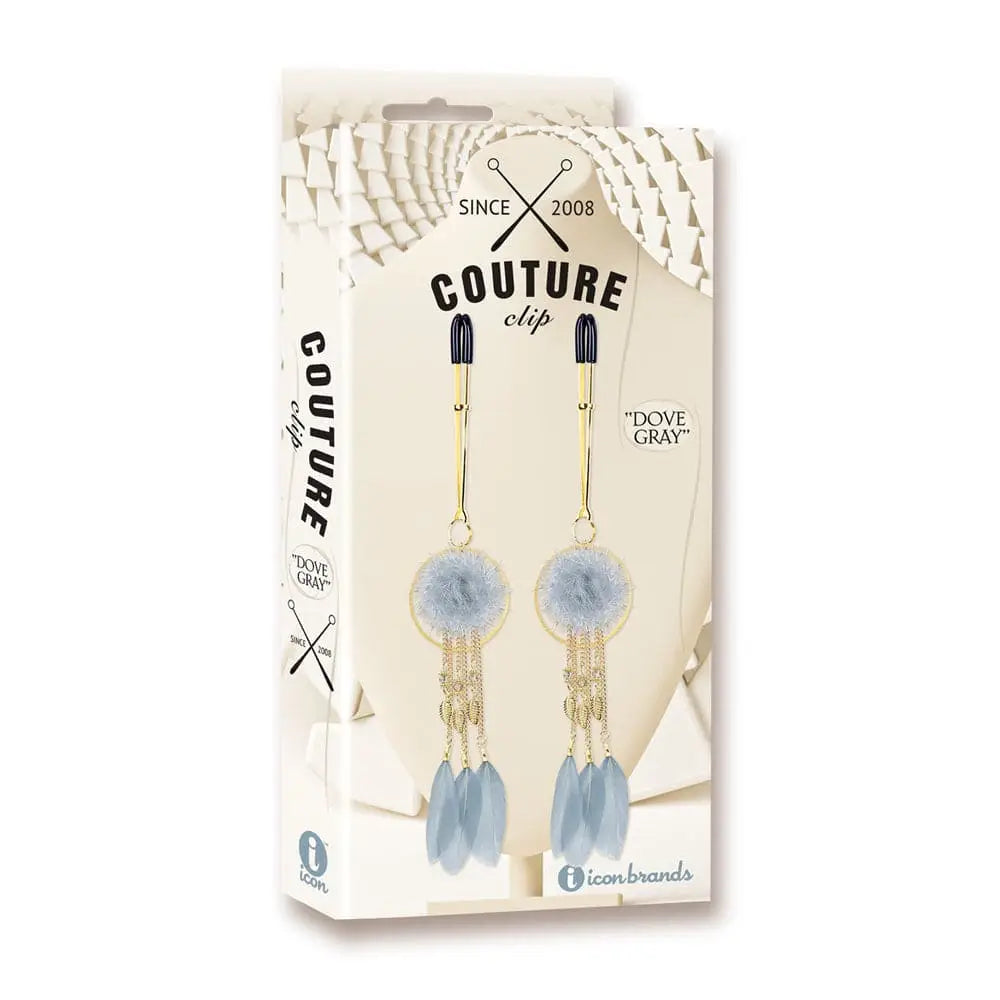 Couture Clips Dove Gray Nipple Clamps - Rolik®