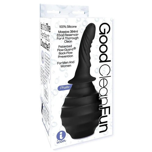 Icon Brands Good Clean Fun Silicone Anal Douche 13 fl. oz.