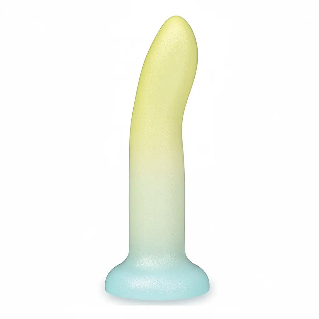 Icon Brands Mixers Lime Rickey 8’’ Silicone Dildo - Premium Ombre G-Spot Toy with Suction Cup Multicolor