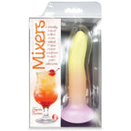 Icon Brands Mixers Tequila Sunrise 8’’ Silicone Dildo - Premium Ombre G-Spot Toy Multicolor