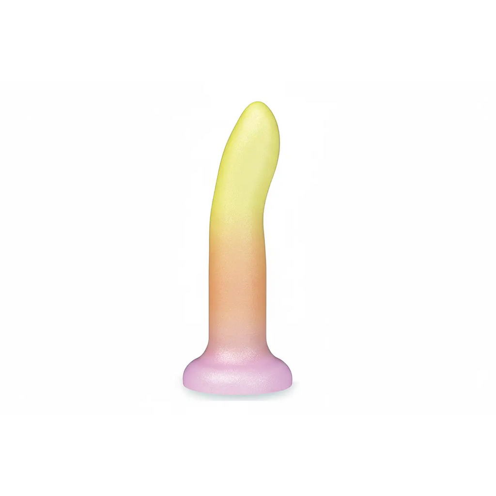 Icon Brands Mixers Tequila Sunrise 8’’ Silicone Dildo - Premium Ombre G-Spot Toy Multicolor