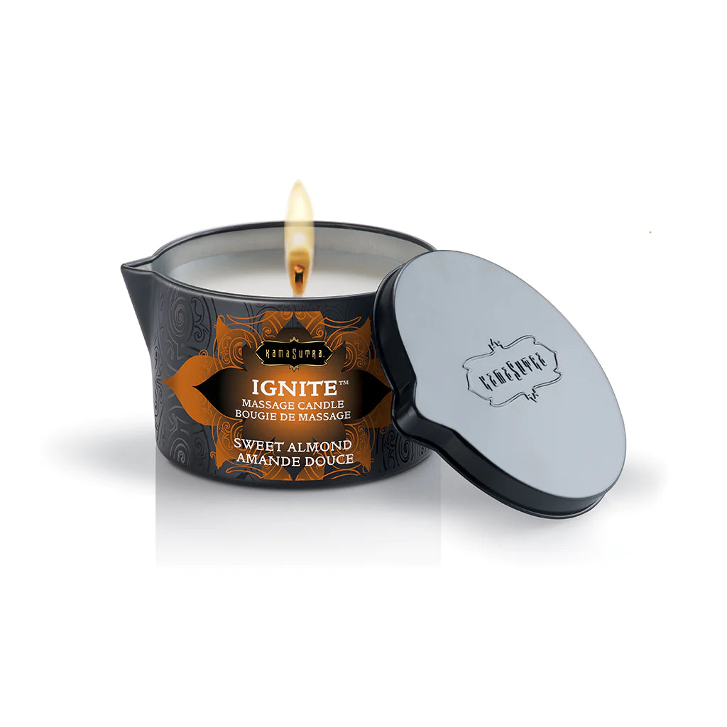 Kama Sutra® Ignite Massage Oil Candle Sweet Almond- Rolik®