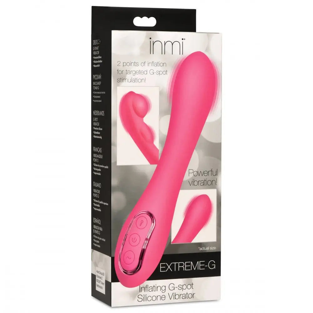 inmi® Extreme - G Inflating - Spot Vibrator - Pink