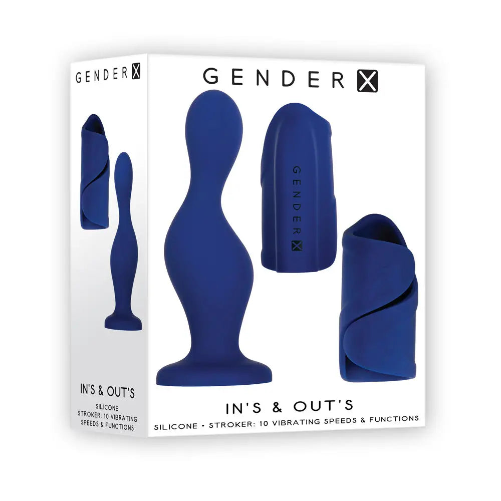 Gender X Ins & Outs Vibrating Stoker & Dildo Set - Rolik®