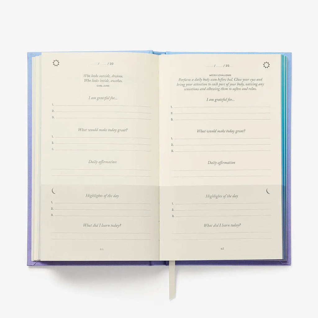 Open book with text on a white background