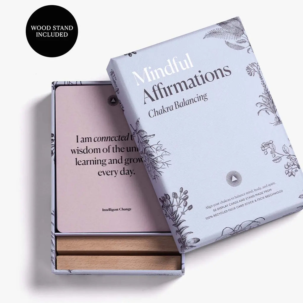 Intelligent Change Chakra Affirmation Cards, 52 Mindful Affirmations for Balancing