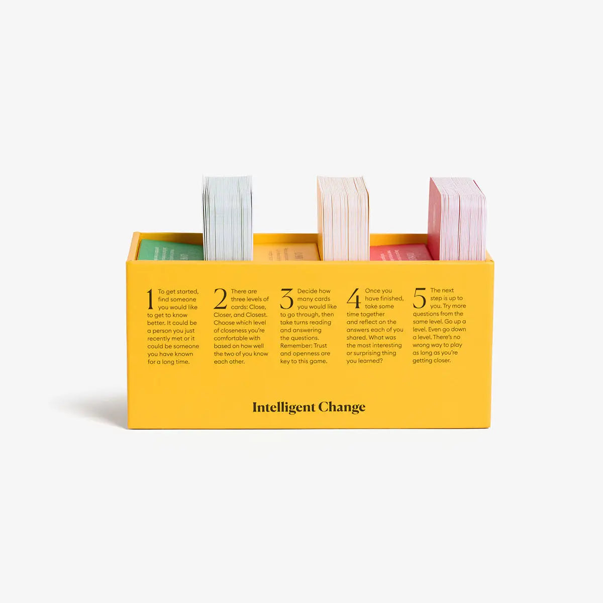 Yellow box with colorful books on a white background