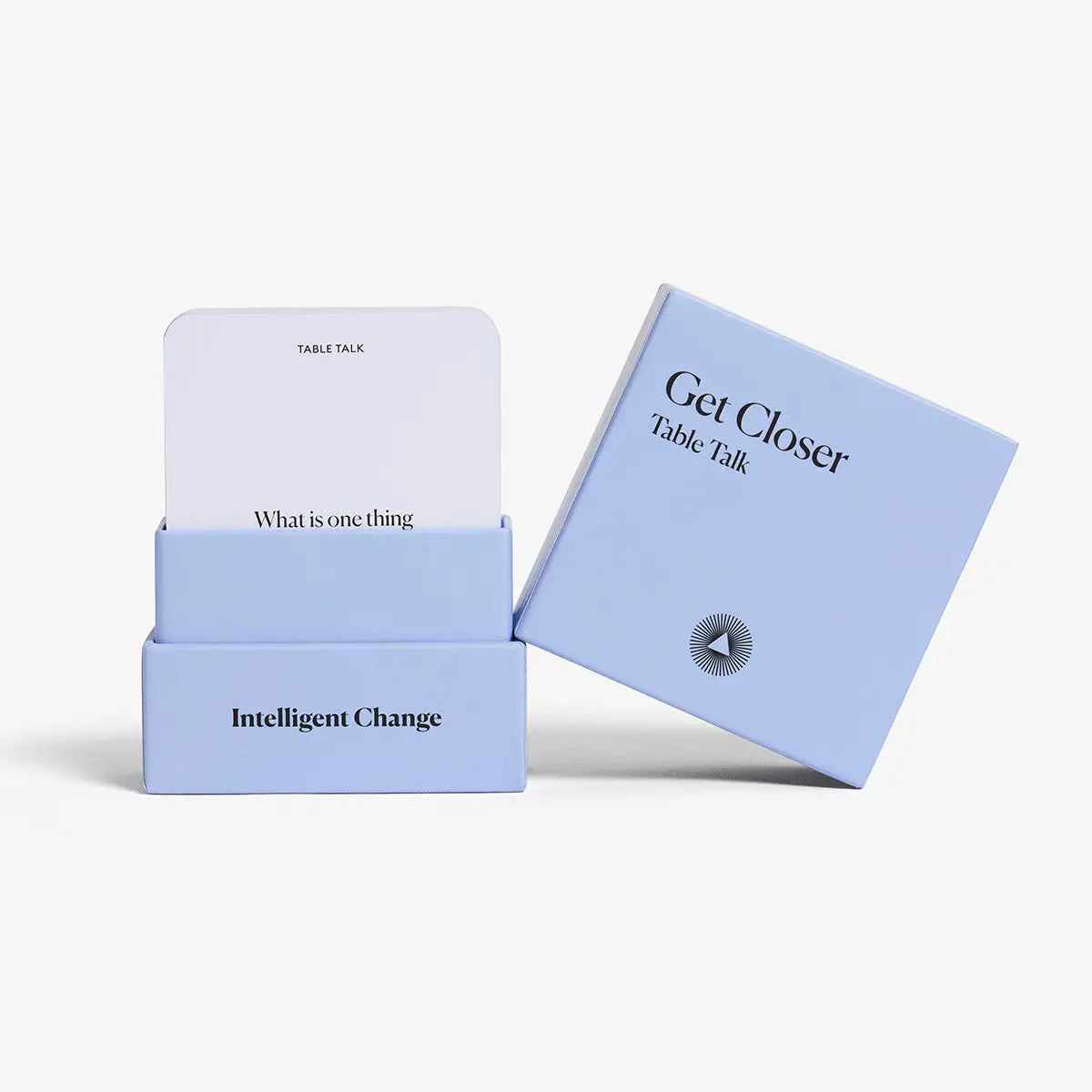 Set of blue boxes with text on a white background