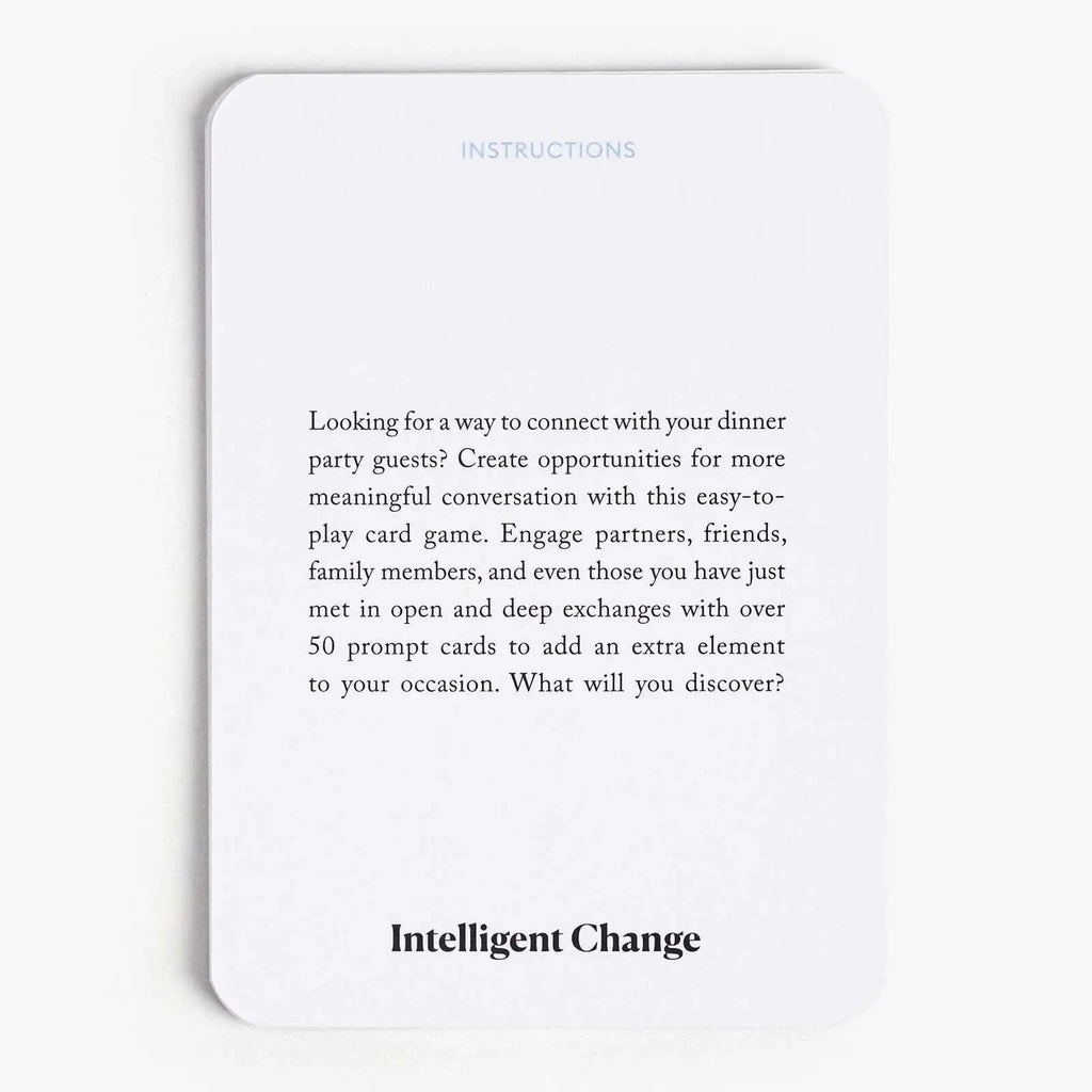 Card with text on a white background