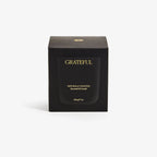 Black box with 'Grateful' branding on a white background