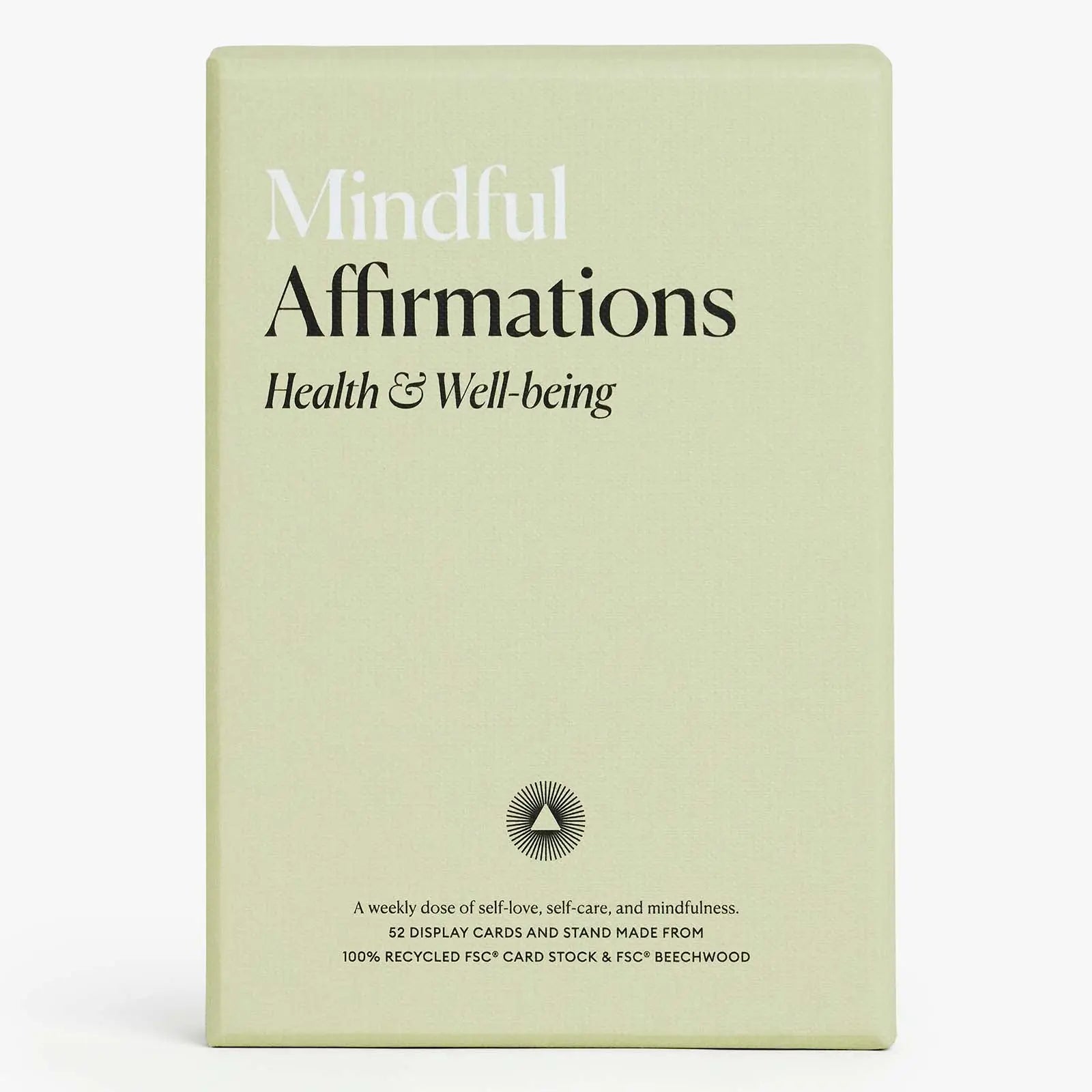 Intelligent Change Health & Wellbeing Affirmation Cards – 52-Card Deck with Beechwood Stand