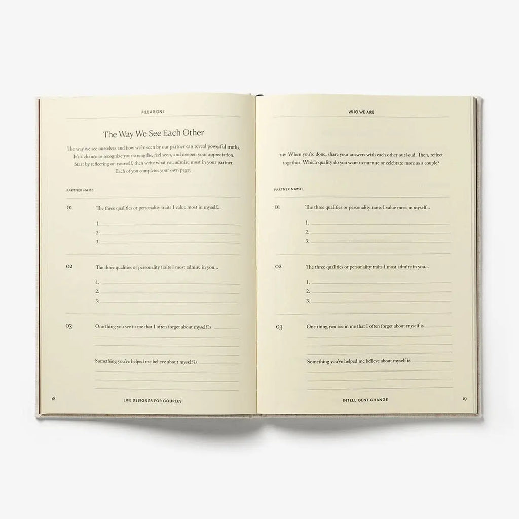 Open book with text on a white background