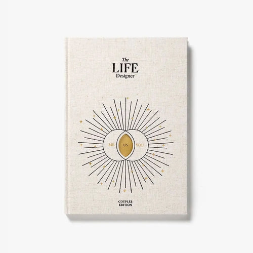 Book titled 'The LIFE Designer' on a white background