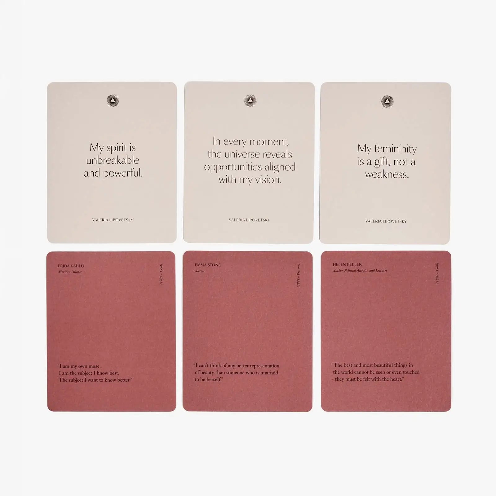 Intelligent Change Mindful Affirmations for Women by Valeria Lipovetsky, 52 Daily Affirmation Cards