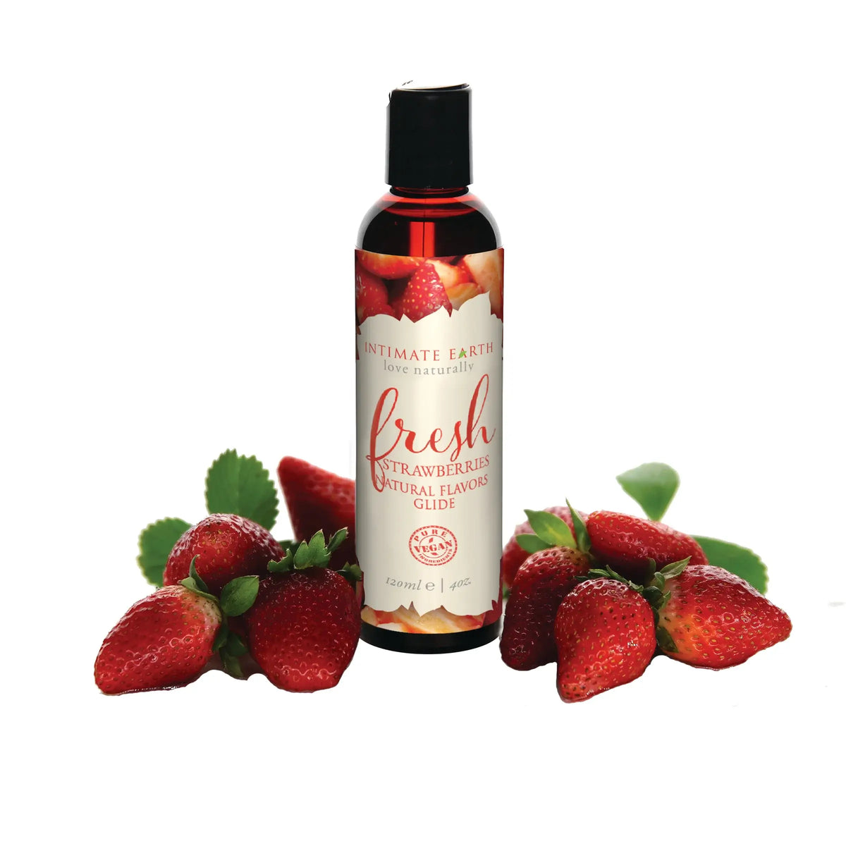 Intimate Earth Fresh Strawberries Natural Flavors Lubricant - Aspartame-Free 4 fl. oz.