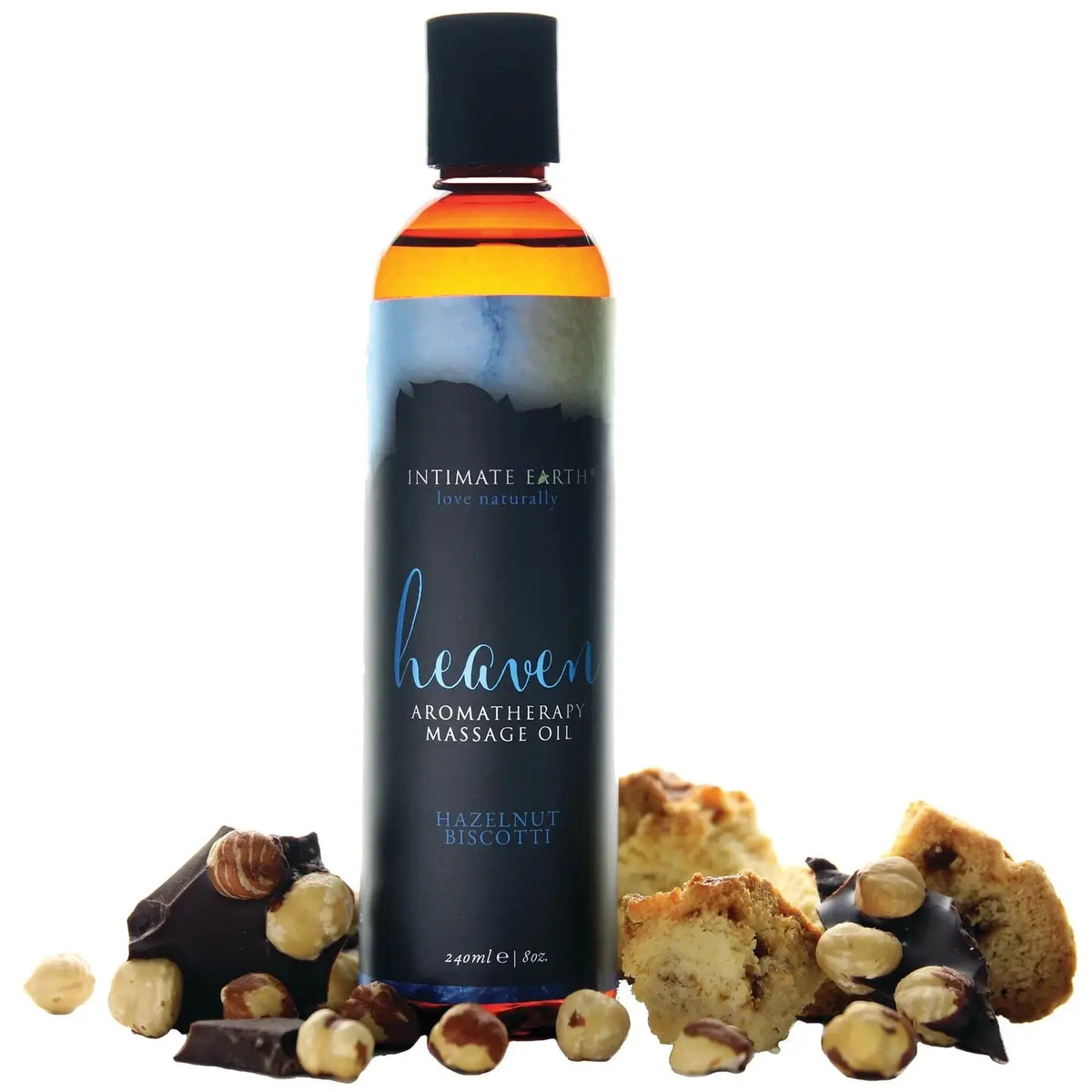 Intimate Earth Heaven Hazelnut Biscotti Aromatherapy Massage Oil – Organic Almond 4 fl. oz.