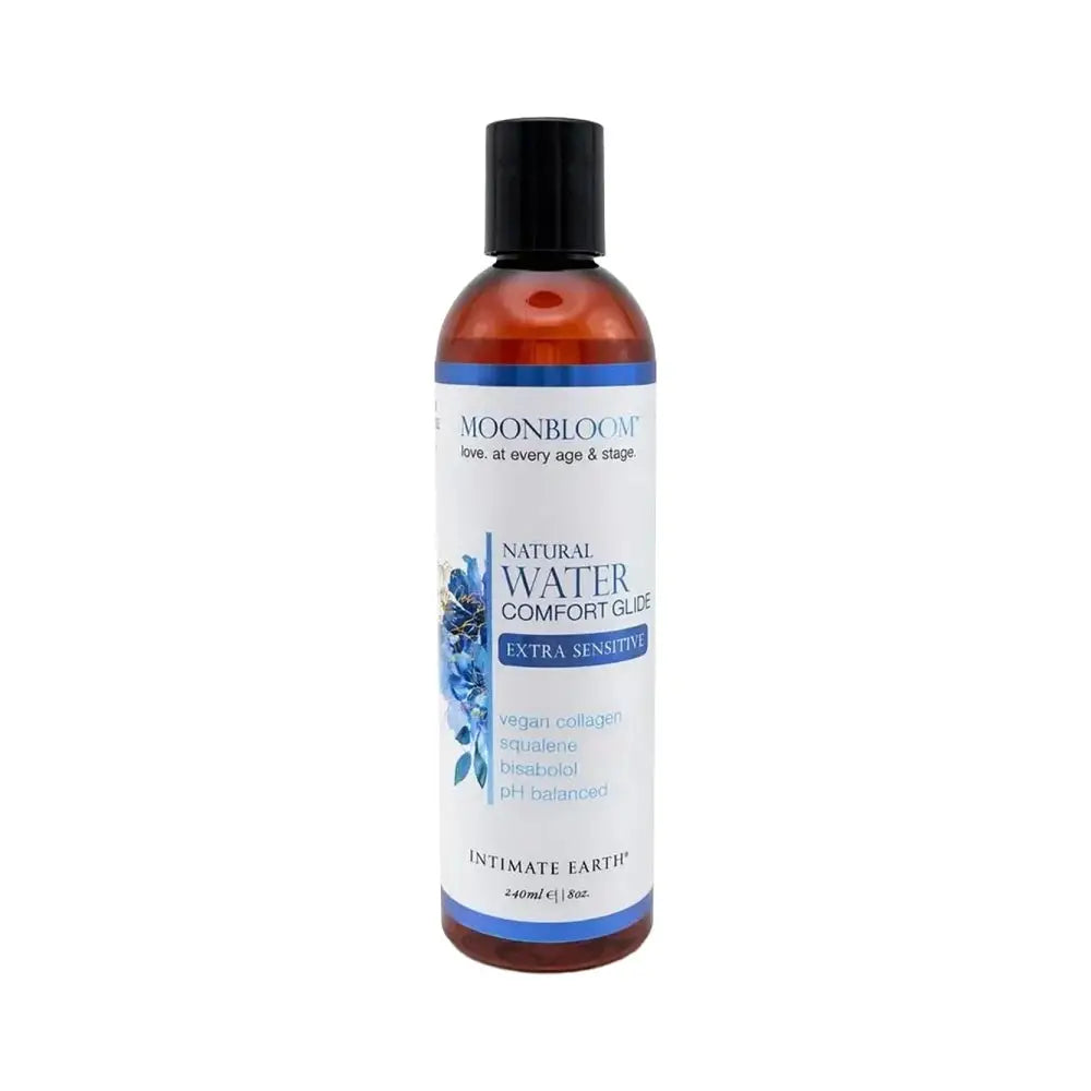 Intimate Earth MoonBloom for Menopause Natural Water Comfort Glide – Extra Sensitive 8 oz.