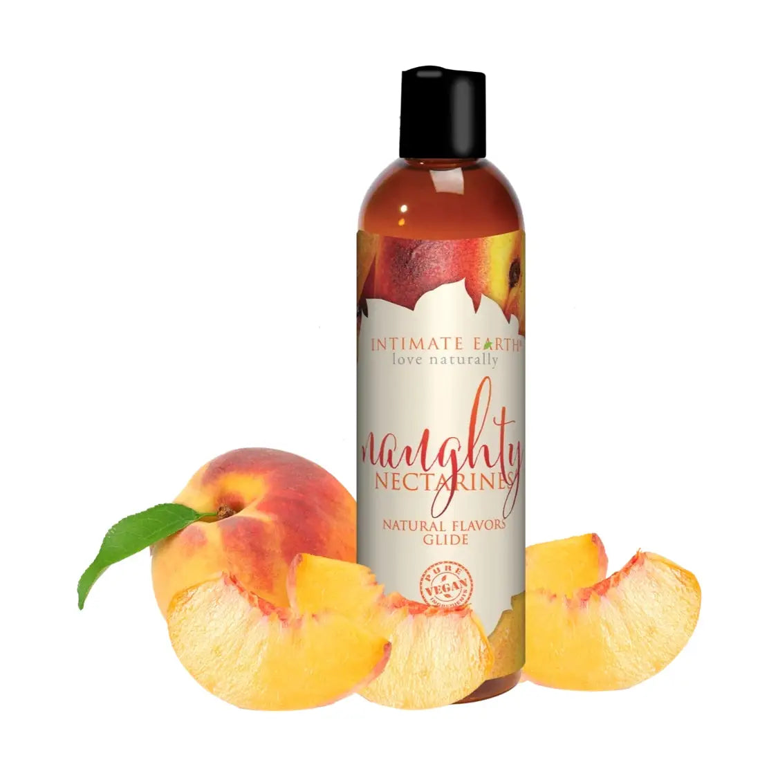 Intimate Earth Naughty Nectarines Natural Flavored Lubricant 4 fl. oz.