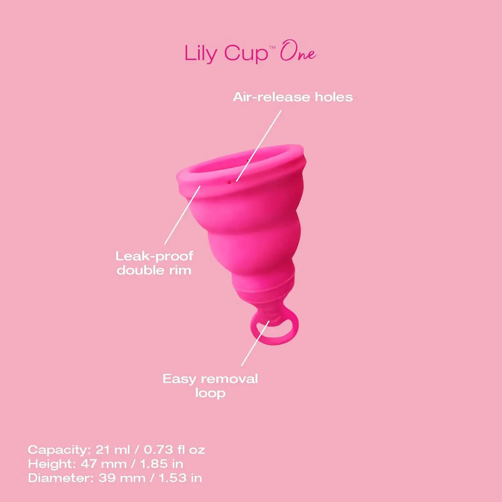 Intimina™ Intimina Lily Cup One – Beginner-Friendly Menstrual Hot Pink