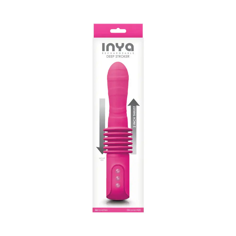 Inya Deep Stroker Vibrator - Pink