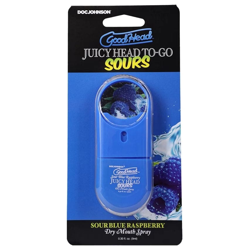 Doc Johnson® Goodhead™ Juicy Head To-Go Sours Dry Mouth Spray Sour Blue Raspberry - Rolik®