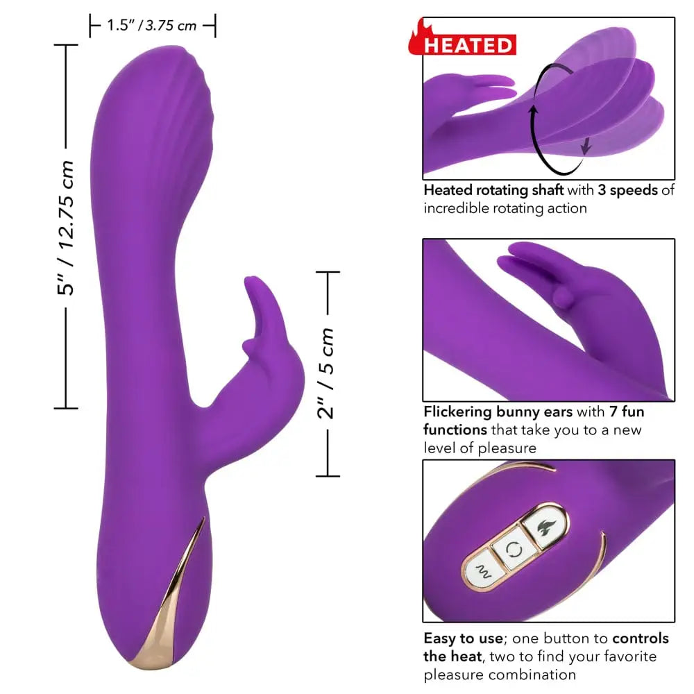 Jack Rabbit® Signature Heated Silicone Rotating G Vibrator - Rolik®