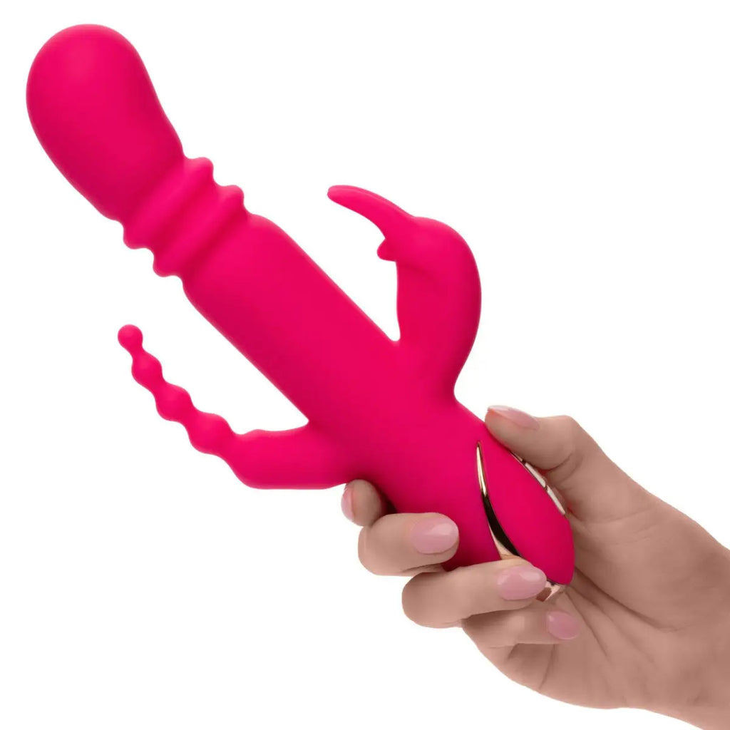 Jack Rabbit® Signature Heated Silicone Triple Fantasy Rabbit - Rolik®
