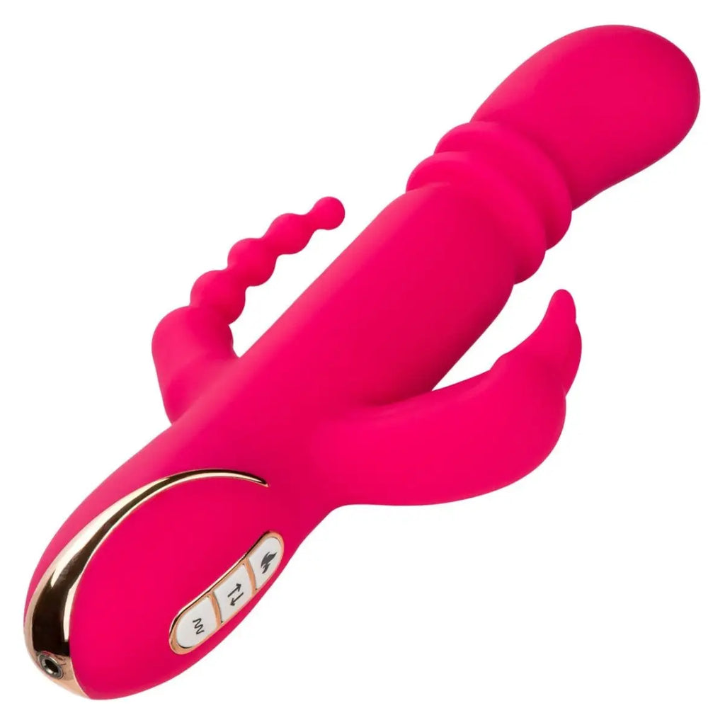 Jack Rabbit® Signature Heated Silicone Triple Fantasy Rabbit - Rolik®