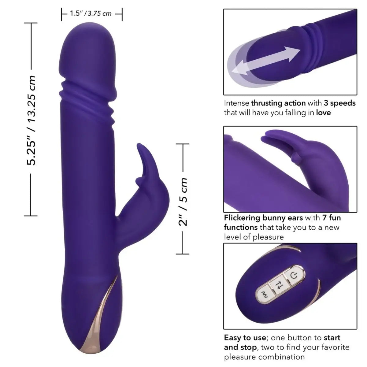 Jack Rabbit® Silicone Thrusting Rabbit Vibrator - Rolik®
