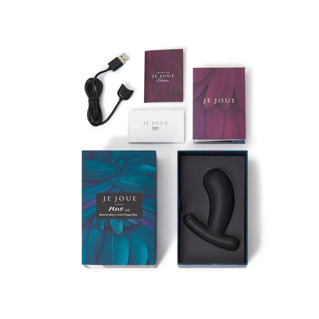 Je Joue Nuo App-Controlled Vibrating Butt Plug Black