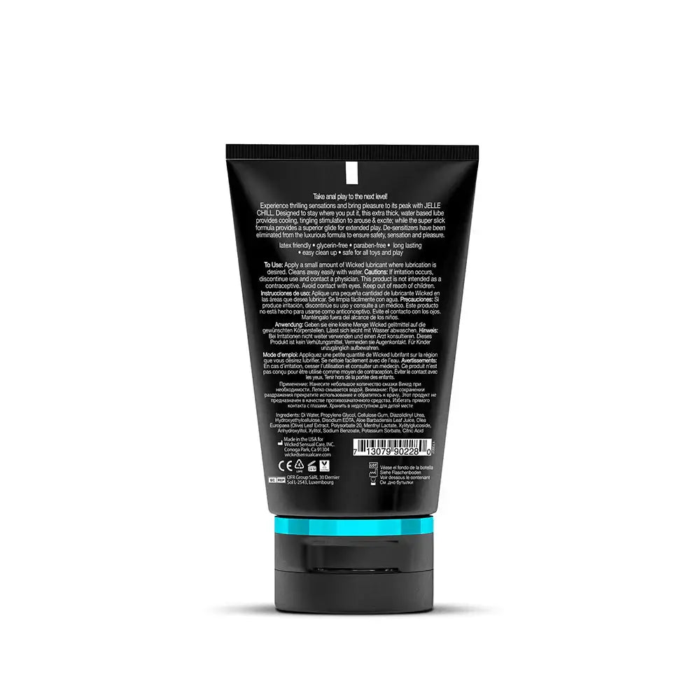 Jelle Chill Cooling Water - Based Anal Lubricant - 4 oz.