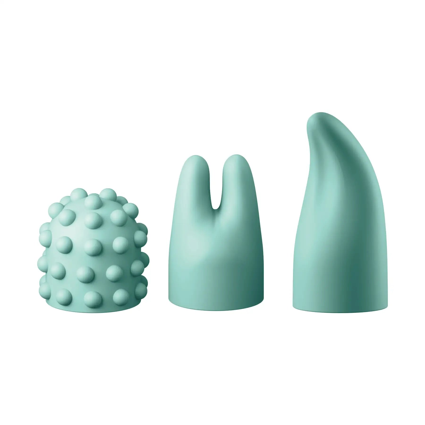 Jimmyjane Canna™ Rechargeable Wand Vibrator with 3 Attachments - Mint - Vibrator