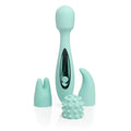 Jimmyjane Canna™ Rechargeable Wand Vibrator with 3 Attachments - Mint - Vibrator