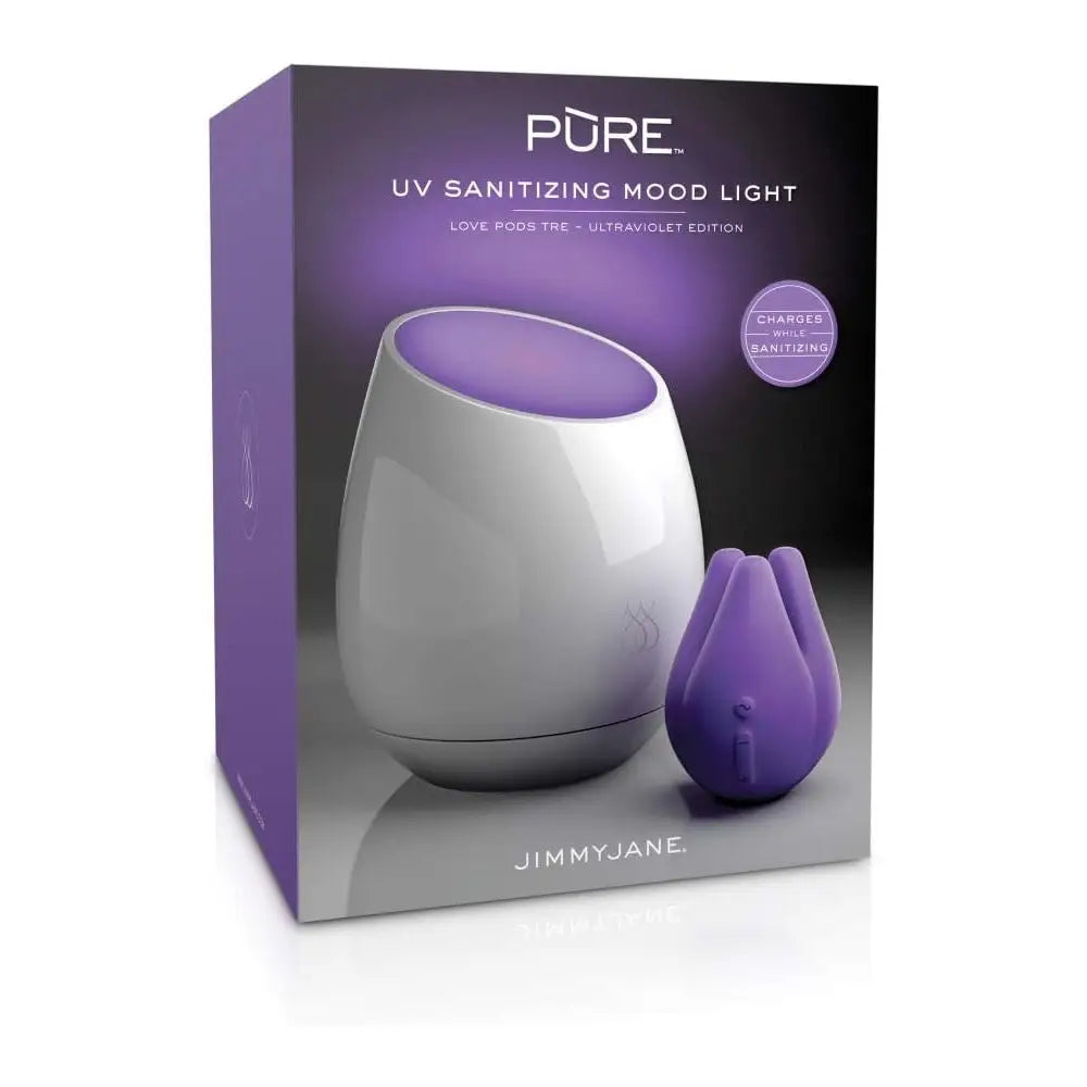 Jimmyjane Pure UV Sanitizing Mood Light + LOVE PODS Tre Edition Vibrator