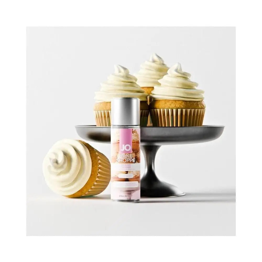 JO® Bake Shoppe Flavored Water-Based Lubricant | Peach Cobbler Frosted Cupcake & Orange Creampuff