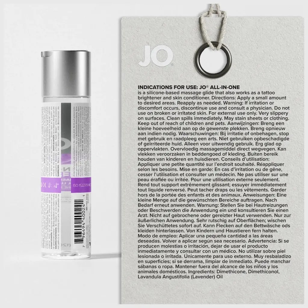 JO® JO All-in-One Silicone Massage Glide - Premium Body & Tattoo Care