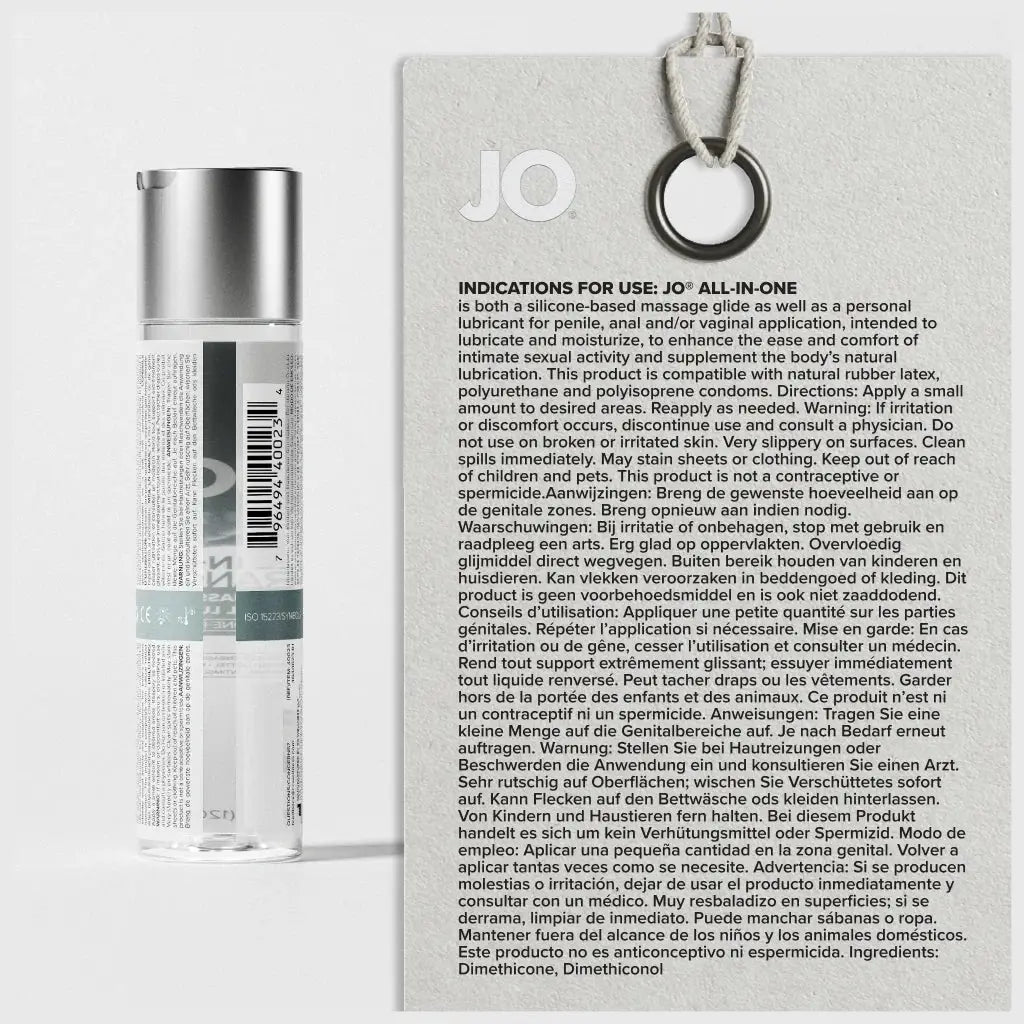 JO® JO All-in-One Silicone Massage Glide - Premium Body & Tattoo Care