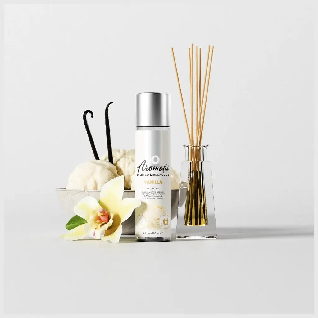 JO® JO Aromatix Scented Massage Oil - Vegan & Kissable Vanilla