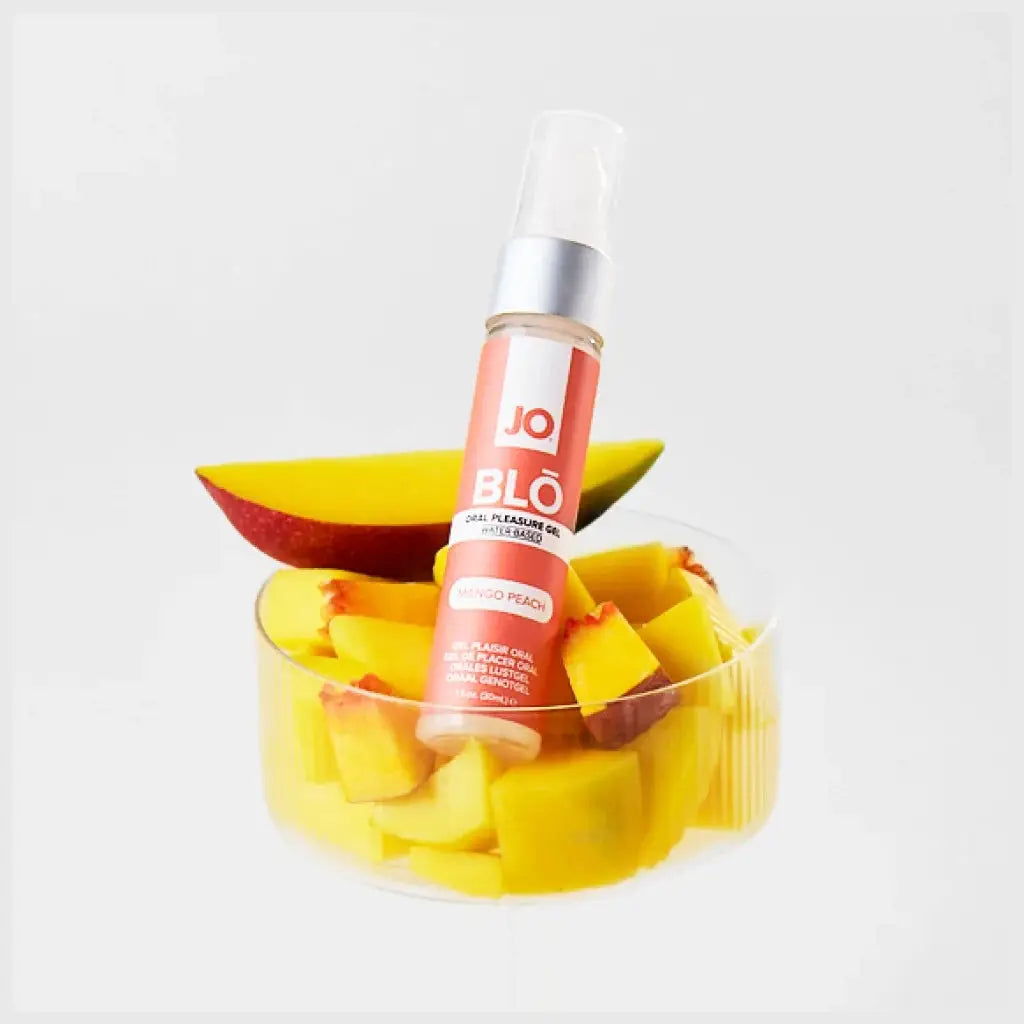 JO® JO Blo Oral Pleasure Gel | 5 Flavors | Flavored Sex Lube Mango Peach