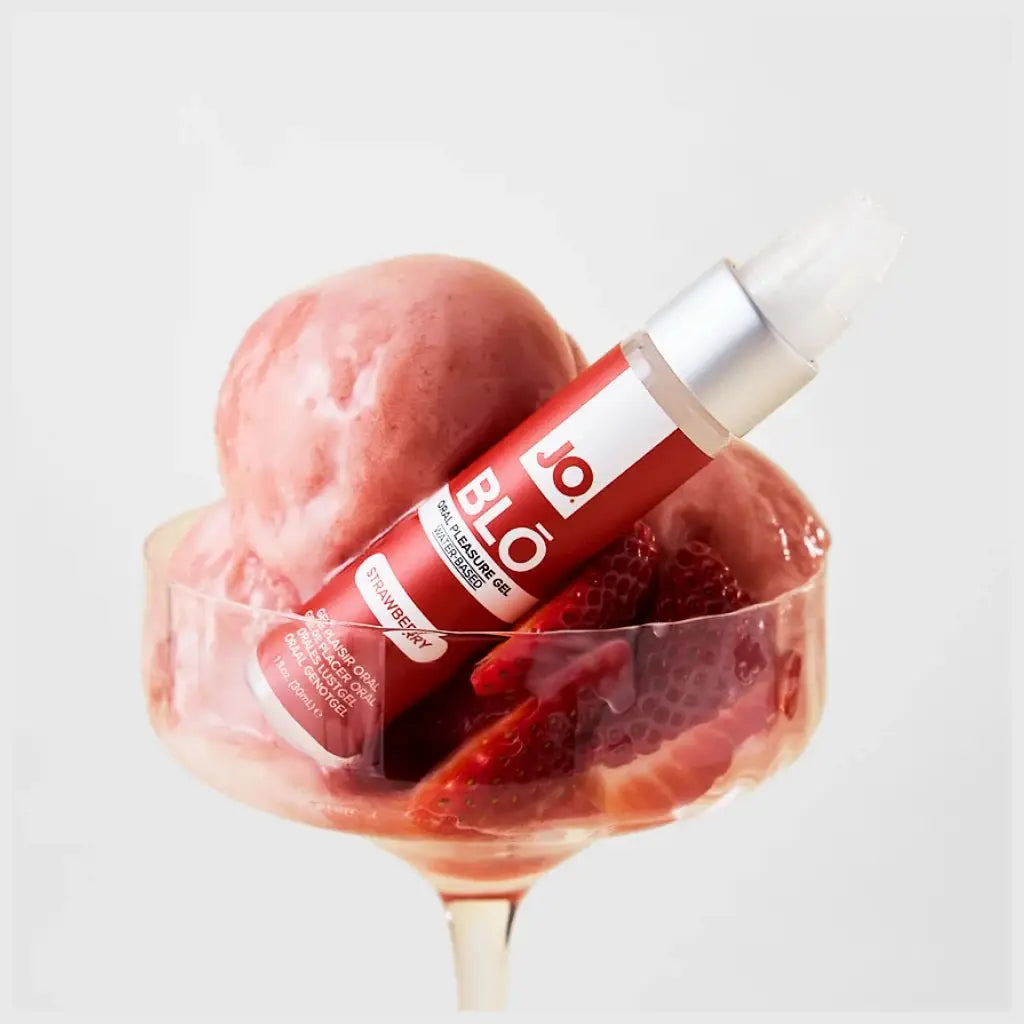 JO® JO Blo Oral Pleasure Gel | 5 Flavors | Flavored Sex Lube Strawberry