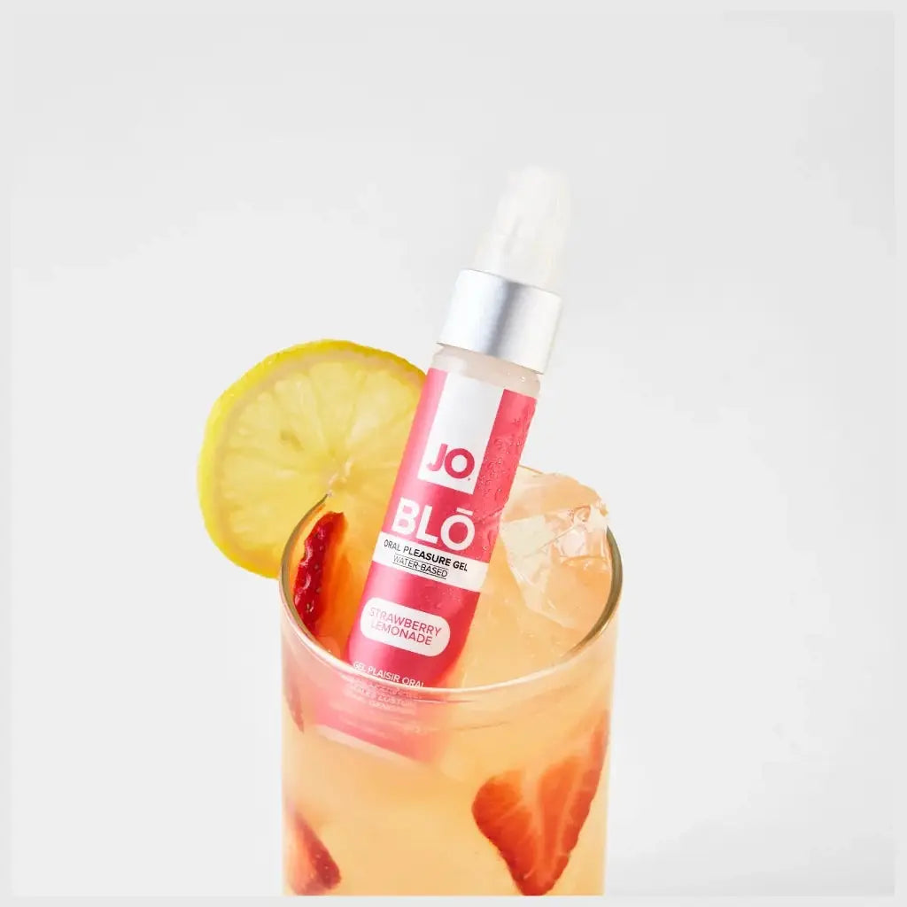 JO® JO Blo Oral Pleasure Gel | 5 Flavors | Flavored Sex Lube Strawberry Lemonade