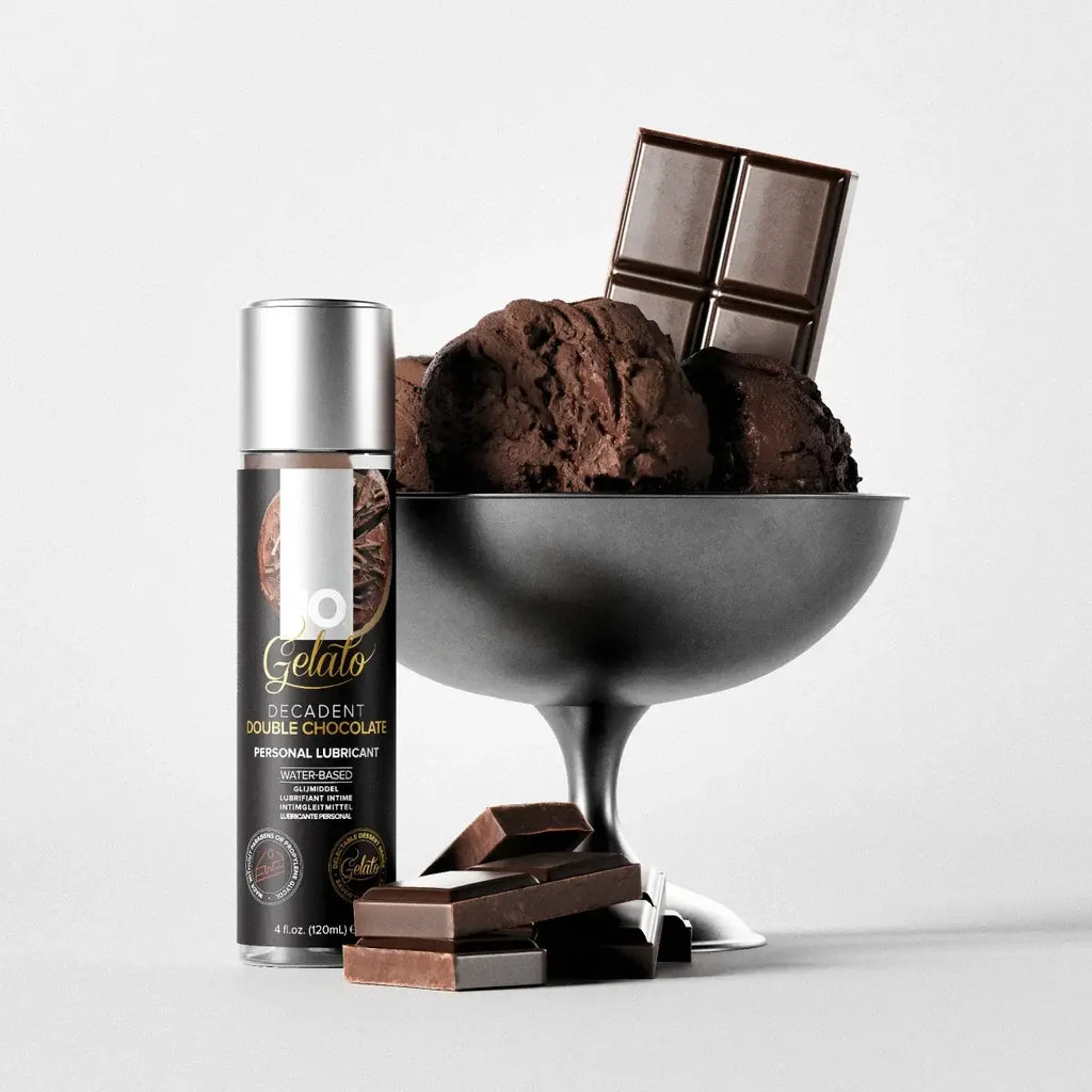 JO® JO Gelato Flavored Water-Based Lubricant Decadent Double Chocolate