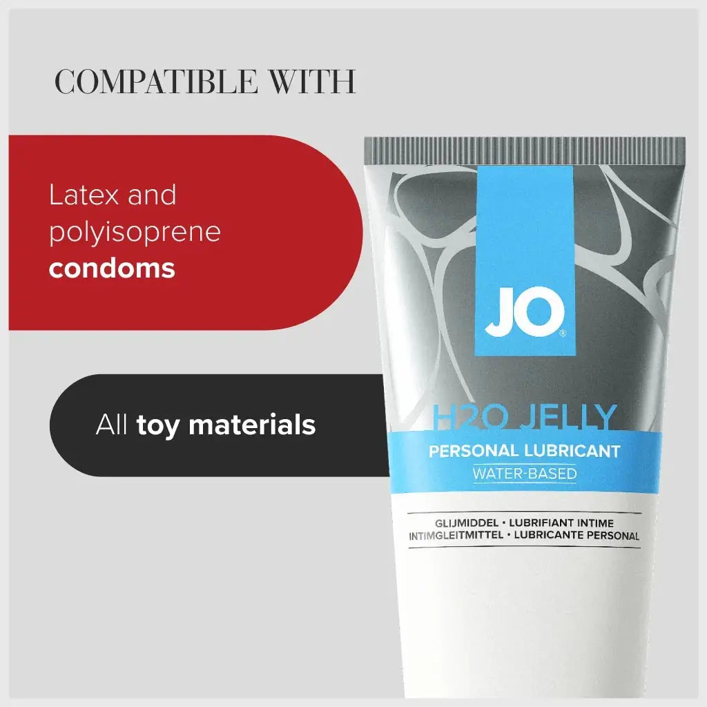 JO® JO H2O Jelly - Premium Water-Based Lubricant with Pillowy-Thick Texture Original / 4 fl. oz.