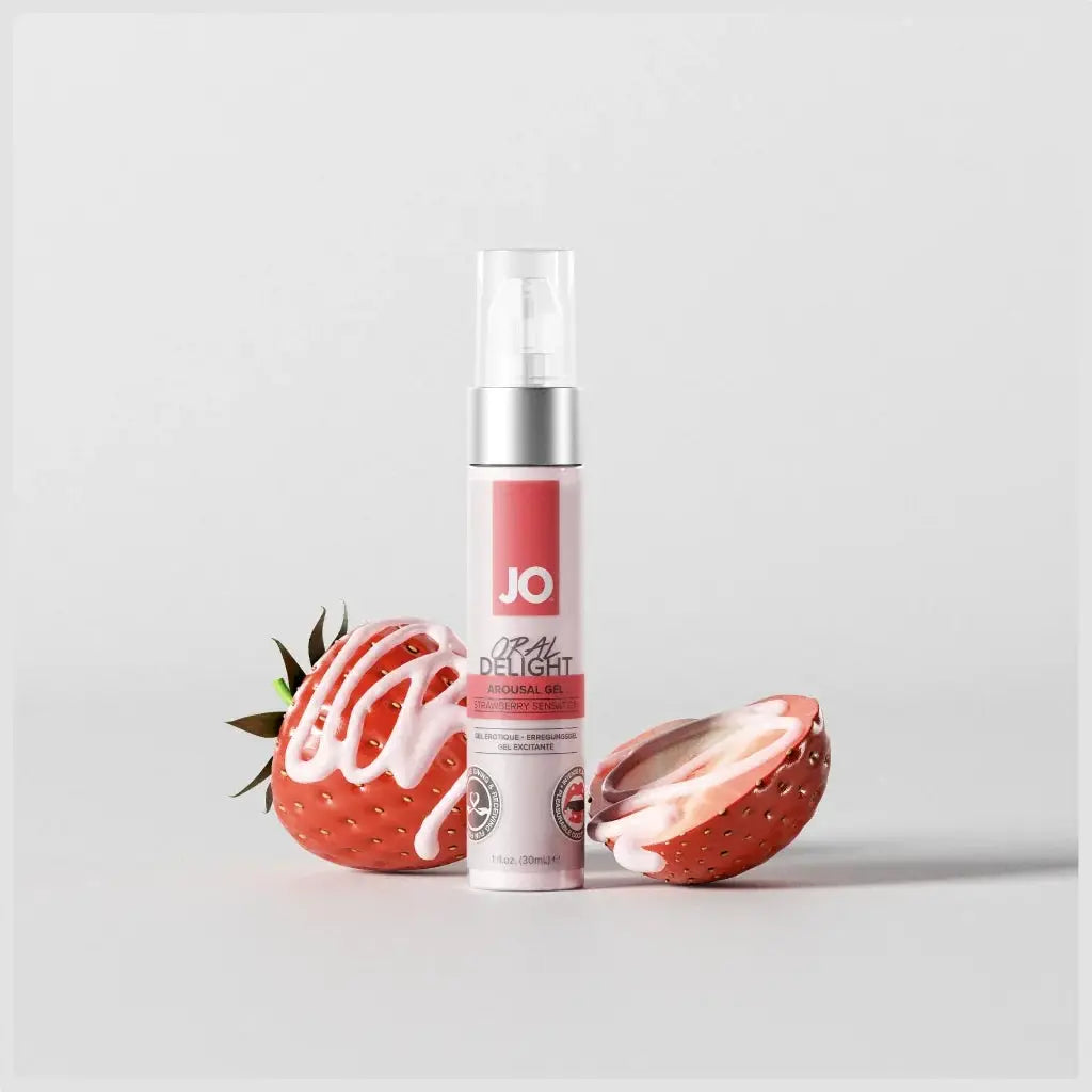 JO® JO Oral Delight Strawberry Arousal Gel - Cooling Stimulant Sensation