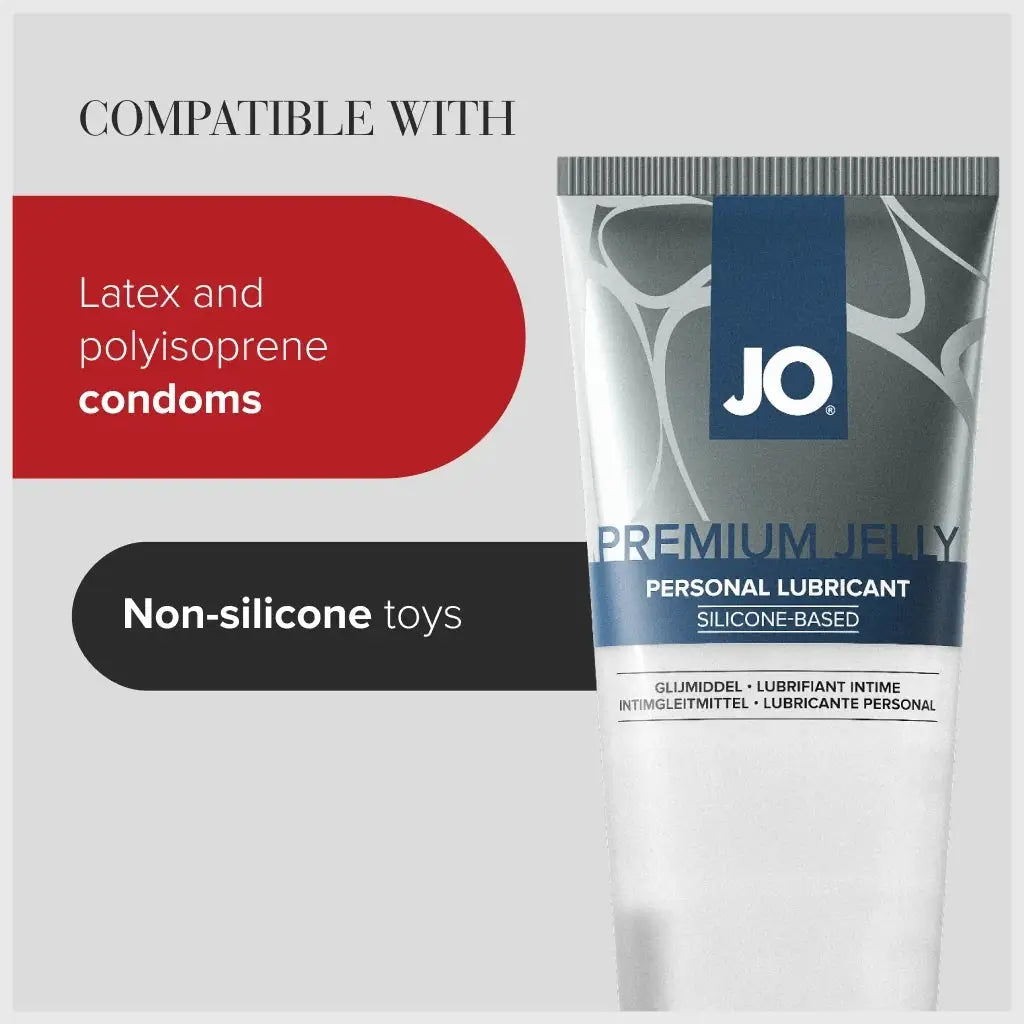 JO® JO Premium Jelly Silicone-Based Lubricant – Long-Lasting Glide Original