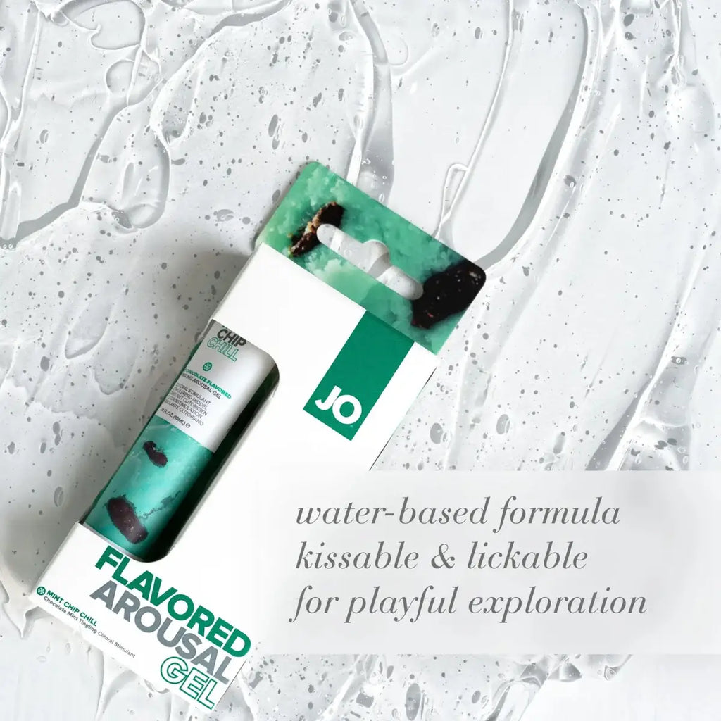 JO® Mint Chip Chill Flavored Cooling Arousal Gel - Rolik®