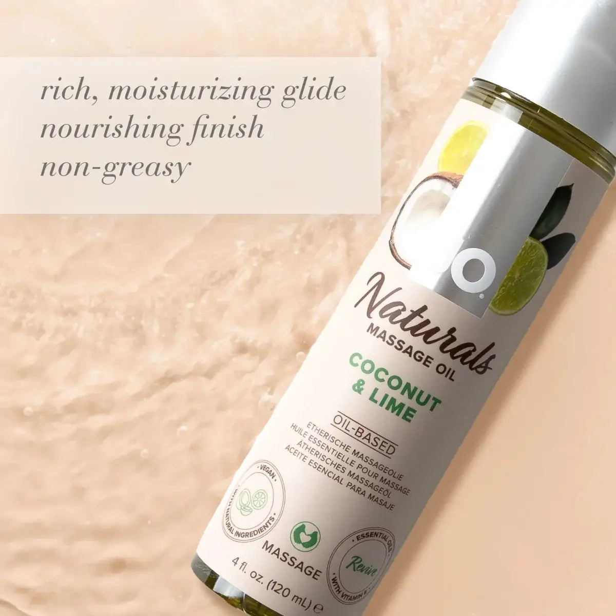 JO® Naturals Massage Oil - Rolik®